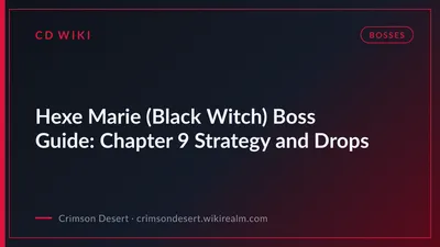 Hexe Marie (Black Witch) Boss Guide: Chapter 9 Strategy and Drops